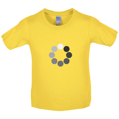 Loading Screen Buffering Circles Kids T Shirt