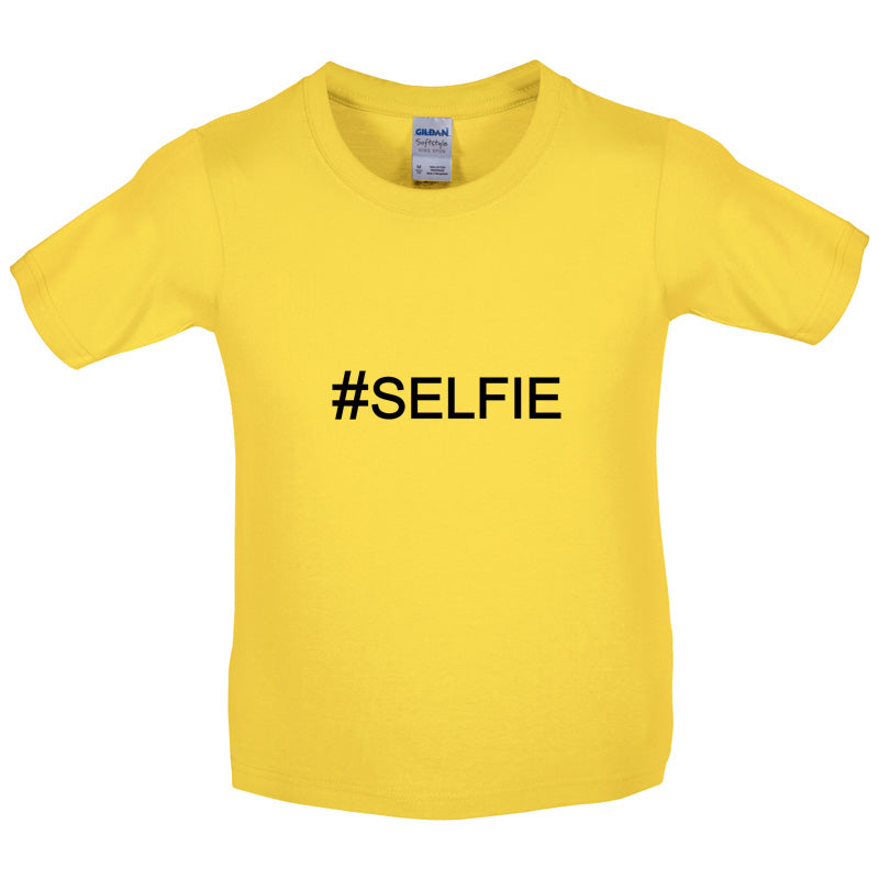 #SELFIE (Hashtag) Kids T Shirt