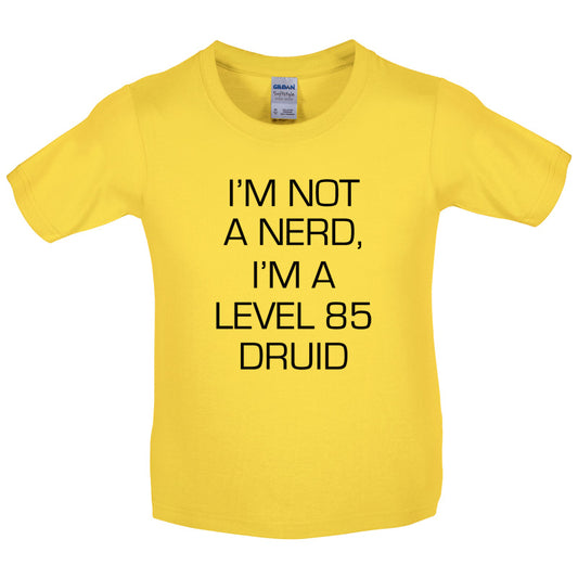 I'm Not A Nerd, I'm A Level 85 Druid Kids T Shirt