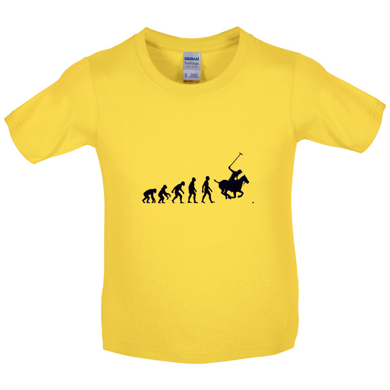 Evolution Of Man Polo Kids T Shirt