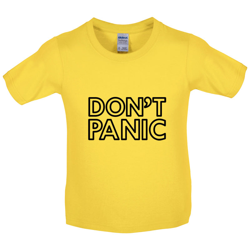 Don't Panic Kids T Shirt