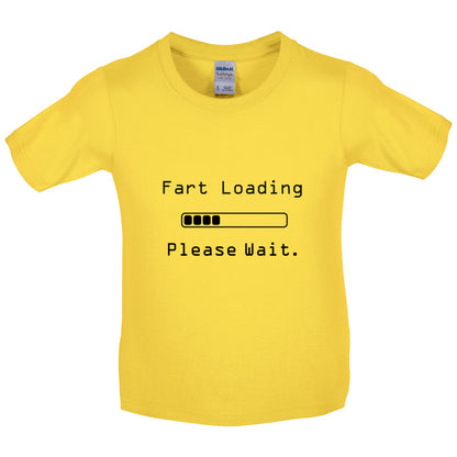 Fart Loading.. Please wait Kids T Shirt