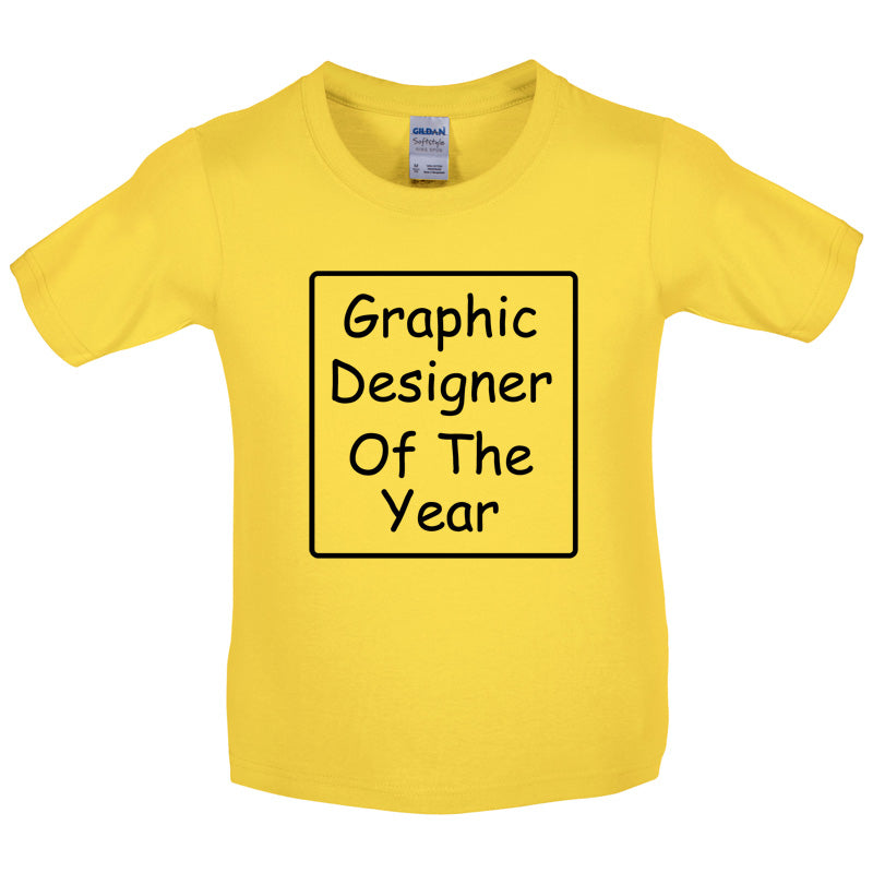 Graphic Designer of the Year Kids T Shirt