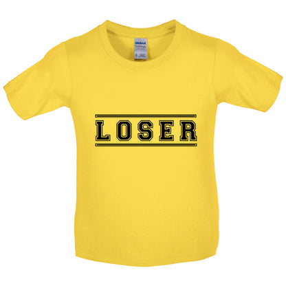 Loser College Font Kids T Shirt