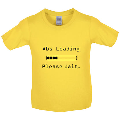 Abs Loading Please Wait Kids T Shirt