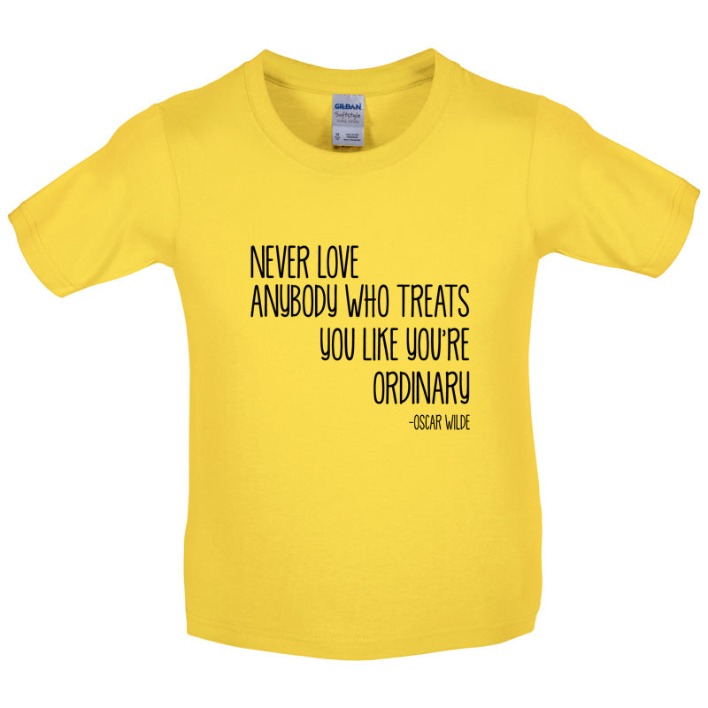 Never Love Anybody Kids T Shirt