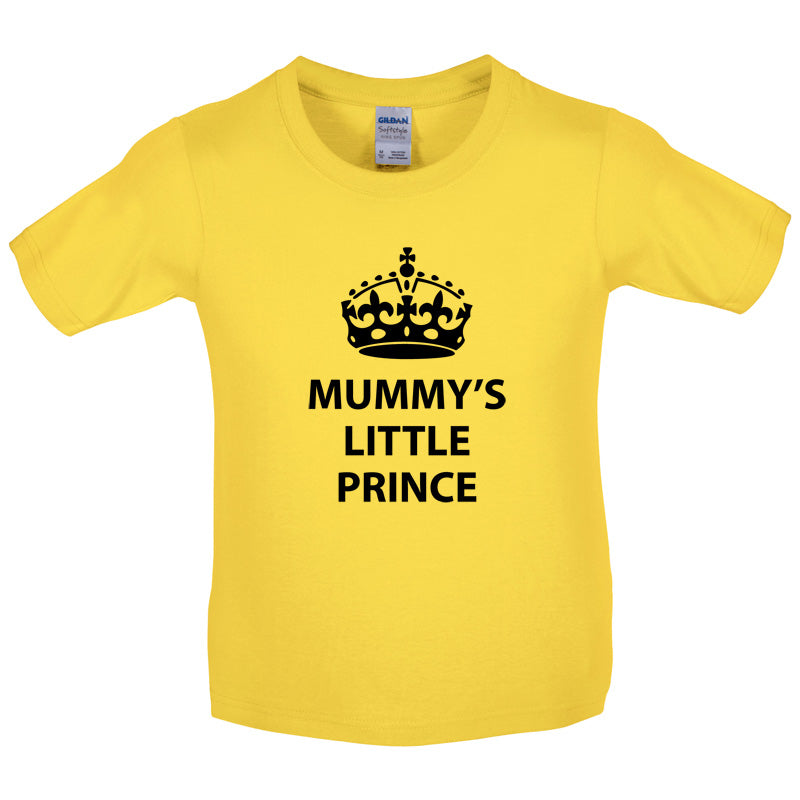 Mummy's Little Prince Kids T Shirt