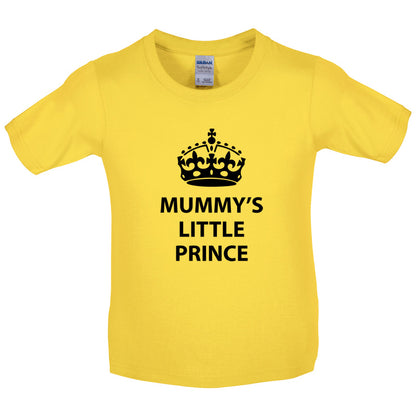 Mummy's Little Prince Kids T Shirt