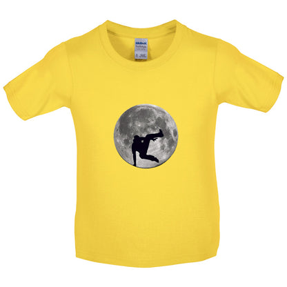 Free Running Moon Kids T Shirt