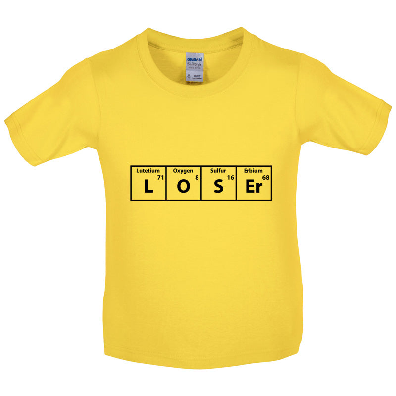 Loser Periodic Table Kids T Shirt