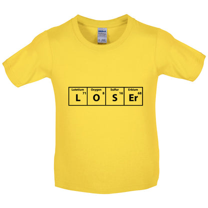 Loser Periodic Table Kids T Shirt