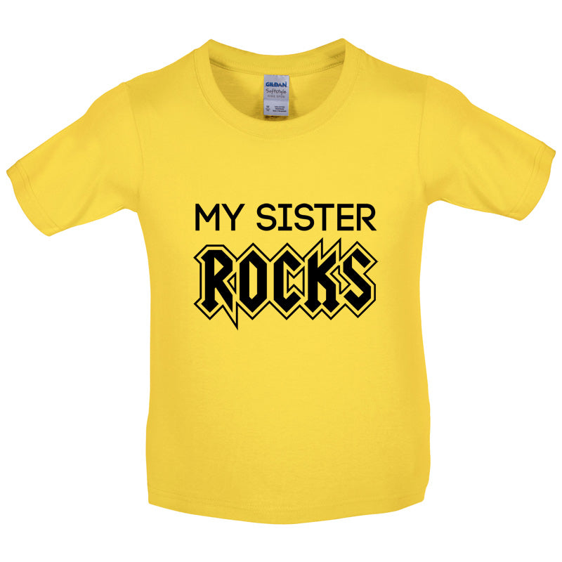 My Sister Rocks Kids T Shirt