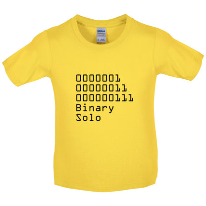 Binary Solo Kids T Shirt