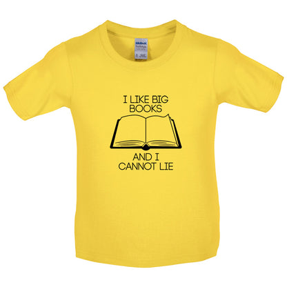 I Like Big Books Kids T Shirt