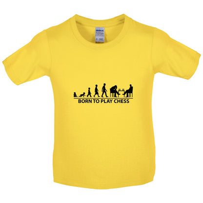 Born To Play Chess Kids T Shirt