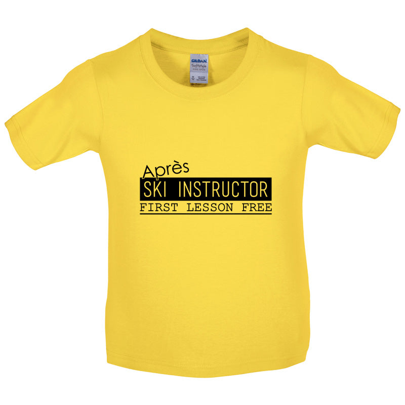 Apres Ski Instructor Kids T Shirt