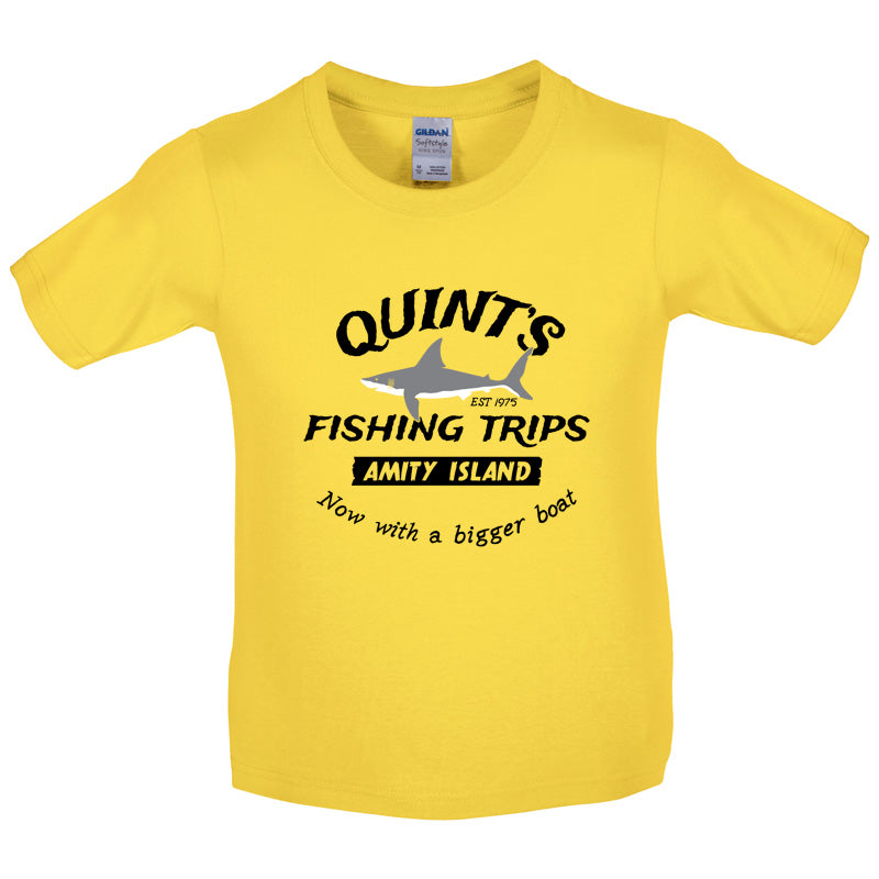 Quints Fishing Trips Kids T Shirt