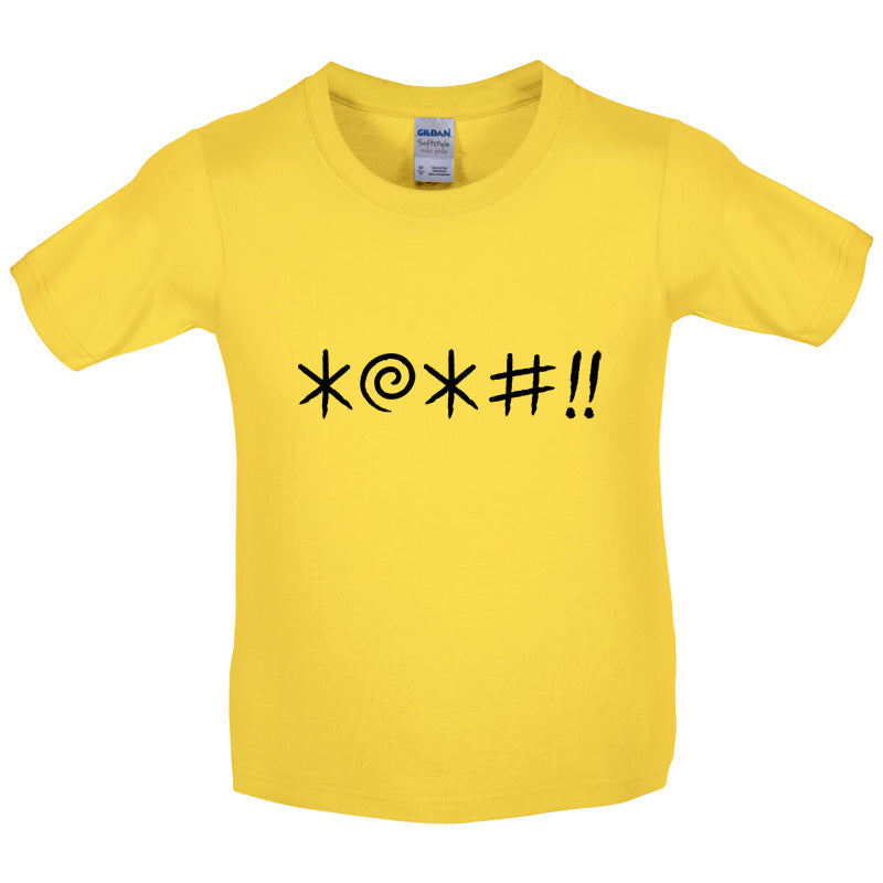 Swear Symbols Kids T Shirt