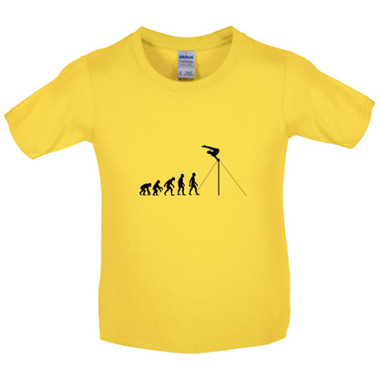 Evolution Of Man Horizontal Bars Kids T Shirt