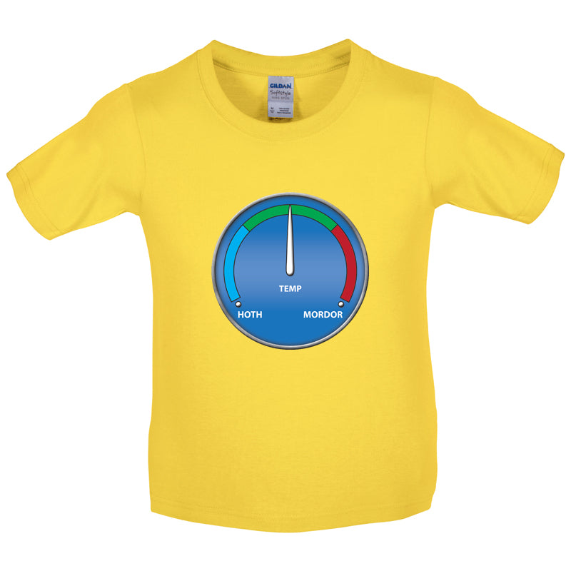 Hoth Mordor Thermostat Kids T Shirt