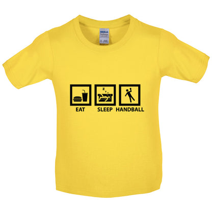 Eat Sleep Handball Kids T Shirt