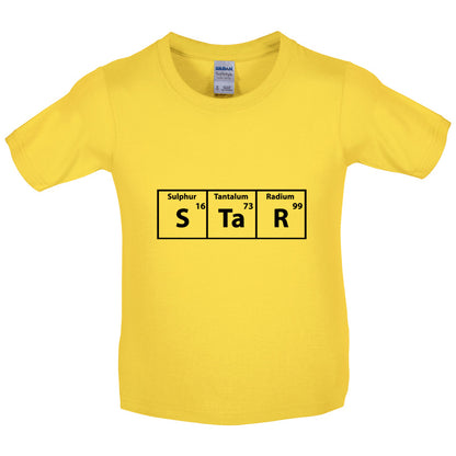 Star (Periodic Table) Kids T Shirt