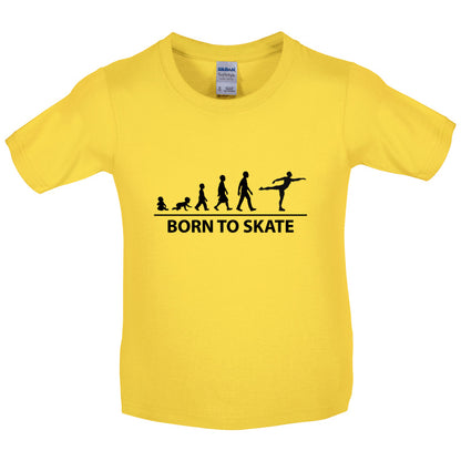 Born to Ice Skate Kids T Shirt