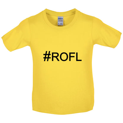 #ROFL (Hashtag) Kids T Shirt