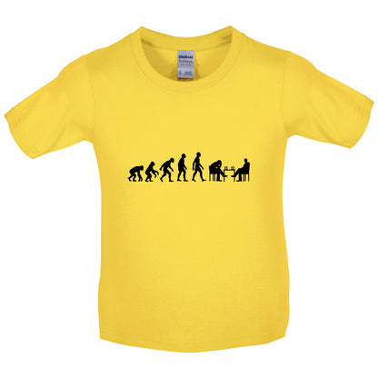 Evolution of Man Chess Kids T Shirt