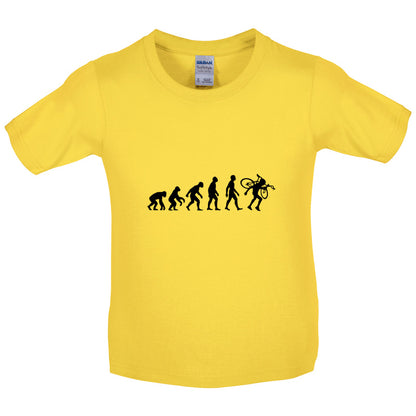 Evolution Of Man Cyclo-cross Kids T Shirt