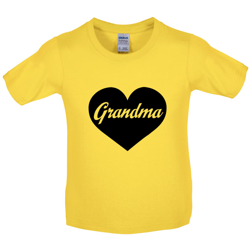 Heart Grandma Kids T Shirt