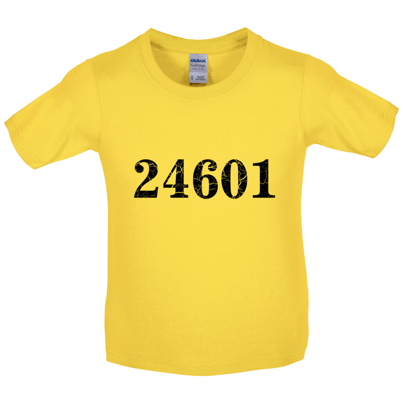 24601 Prison Number Kids T Shirt