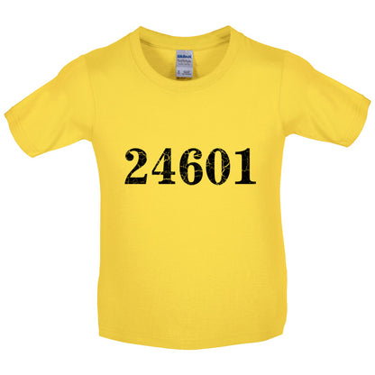 24601 Prison Number Kids T Shirt