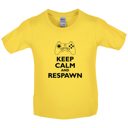 Keep Calm and Respawn Kids T Shirt