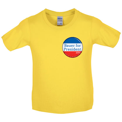 Bauer For President Kids T Shirt