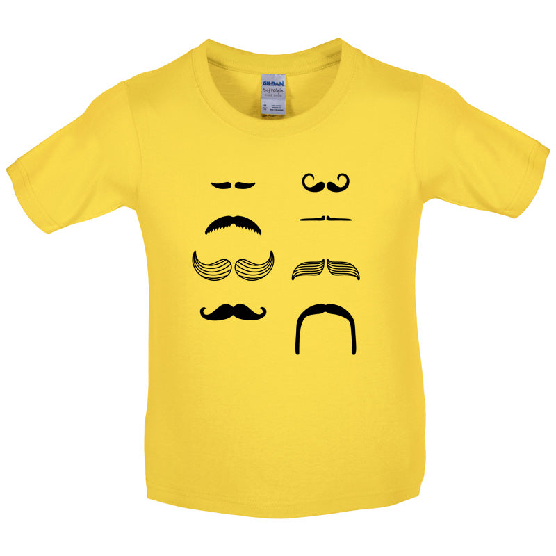 Moustache Kids T Shirt