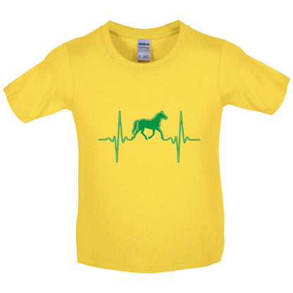 Heartbeat Horse Kids T Shirt