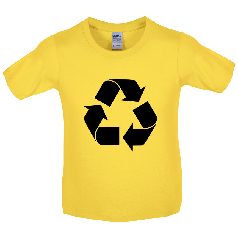 Recycling Symbol Kids T Shirt