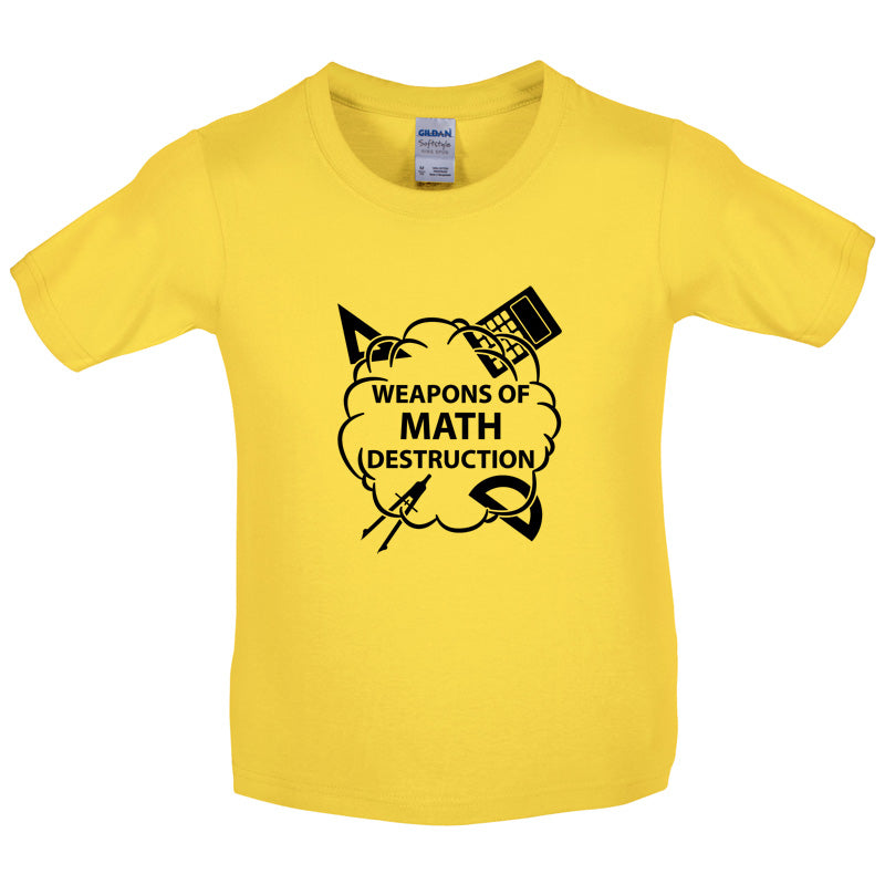 Weapons Math Destruction Kids T Shirt