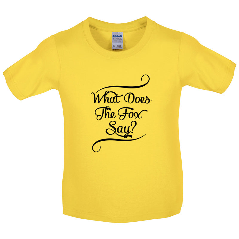 What Does The Fox Say Kids T Shirt