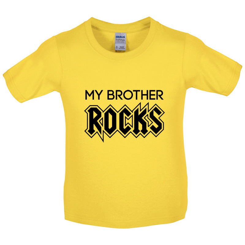 My Brother Rocks Kids T Shirt