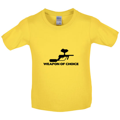 Weapon Of Choice Paintball Kids T Shirt