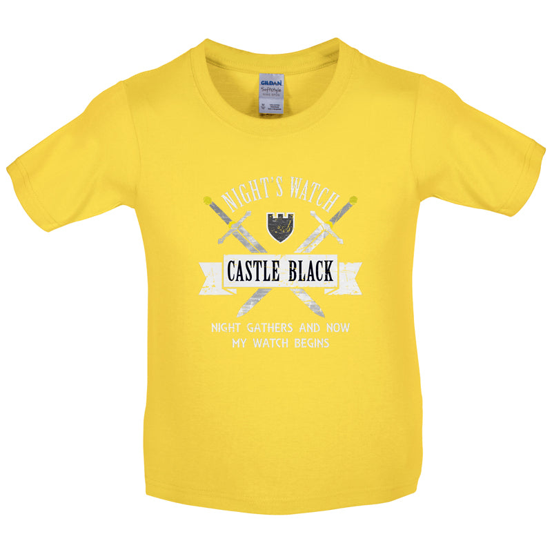 Nights Watch Castle Black Kids T Shirt