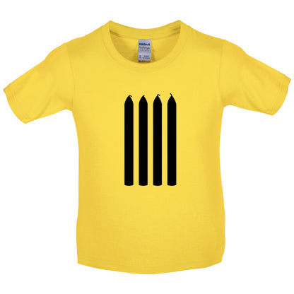 Four Candles Kids T Shirt