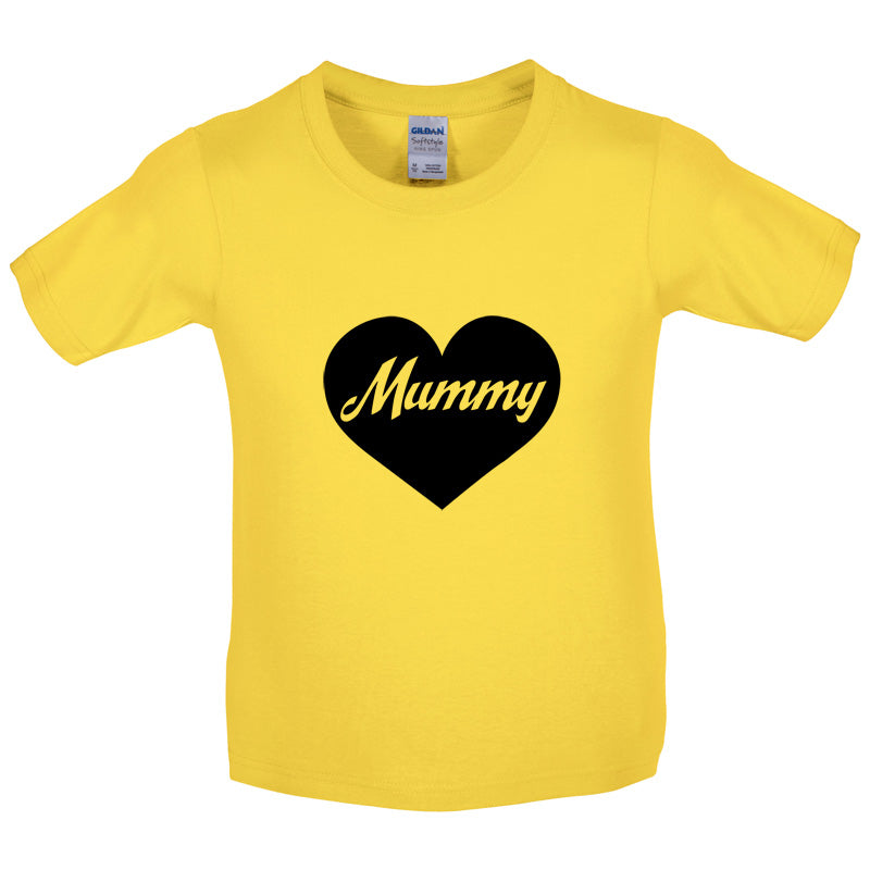 Heart Mummy Kids T Shirt