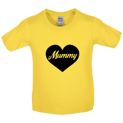 Heart Mummy Kids T Shirt