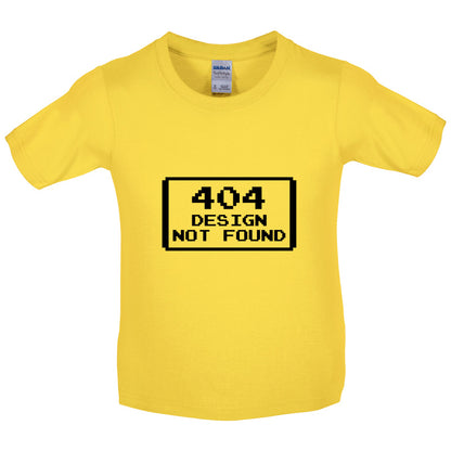 404 Design Not Found Kids T Shirt