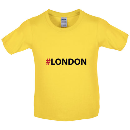 Hashtag London Kids T Shirt