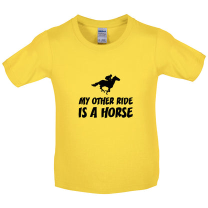 My Other Ride Is A Horse Kids T Shirt