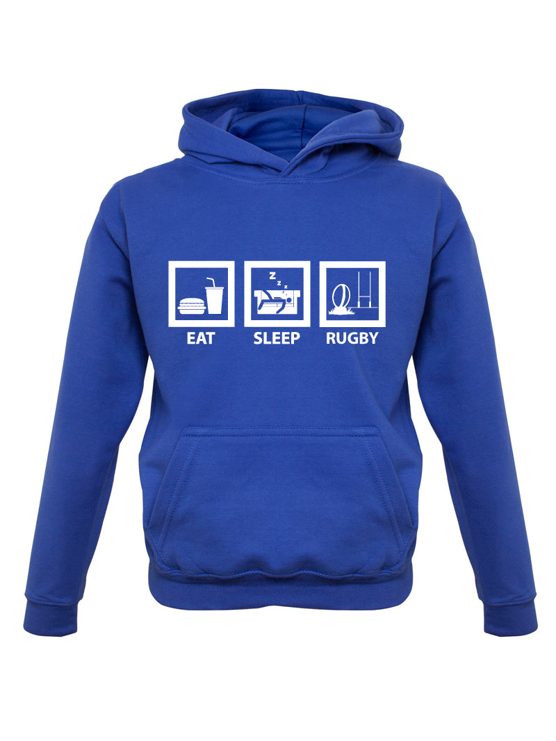 Eat Sleep Rugby Kids T Shirt